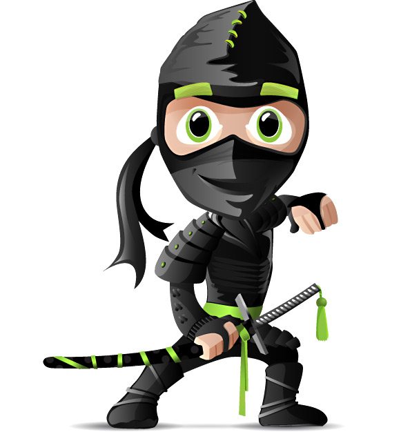 Ninja Vector Character Preview