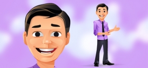 Young Businessman Vector Character