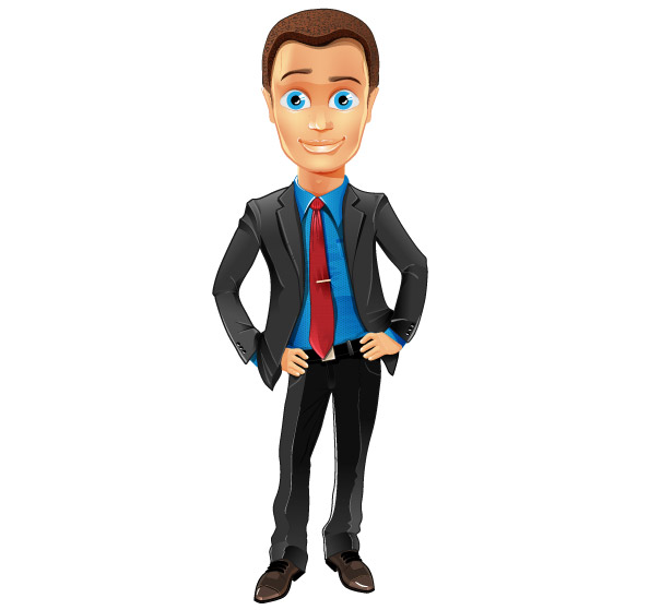 Fashionable Business Guy Vector Character Preview