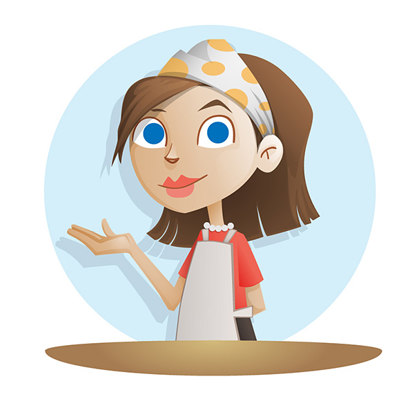 Housewife Vector Character