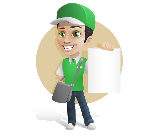 clipart delivery boy - photo #14