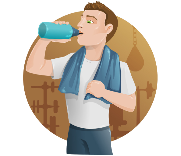 Fitness Guy Vector Character - Vector Characters