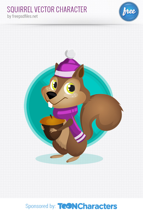 Squirrel Vector Character