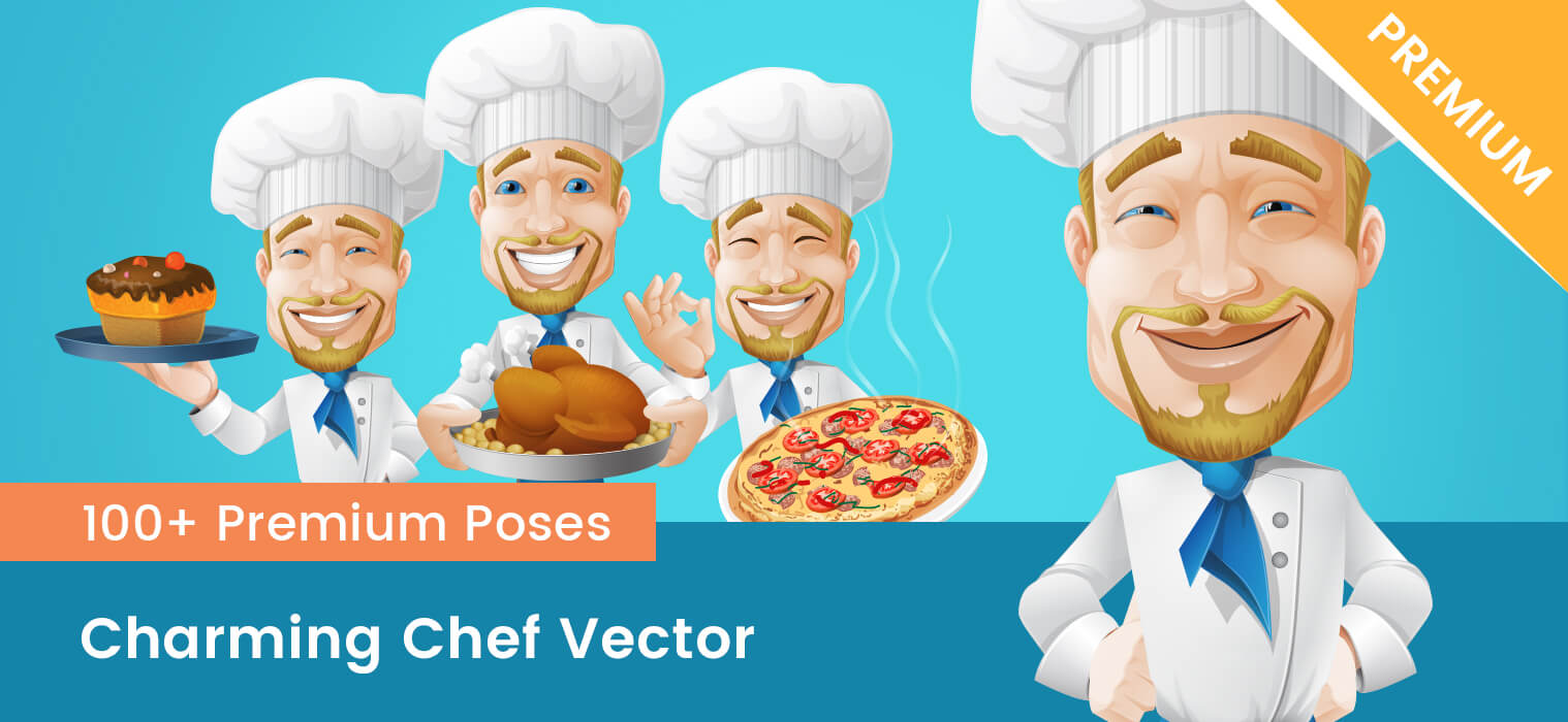 Charming Chef Vector Vector Characters