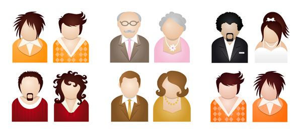 10 People Vector Illustrations