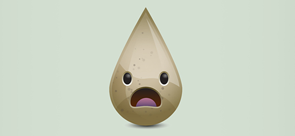 Free Water Drop Vector Character
