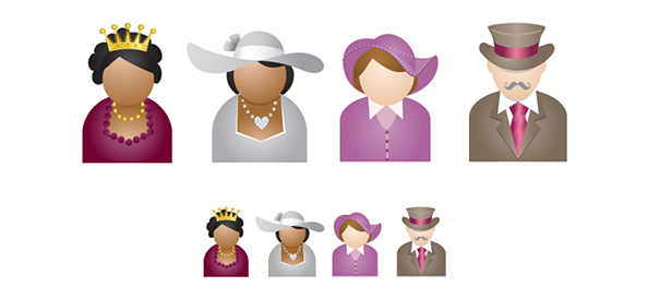 People Vector Illustrations suitable for Avatars