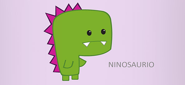 Vector Dinosaur Character – Ninosaurio