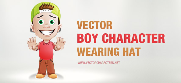 Boy Vector Character with a Hat