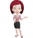 Female Vector Character Illustration - Vector Characters