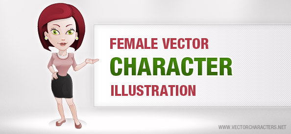Female Vector Character Illustration