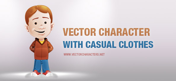 Vector Character with Casual Clothes