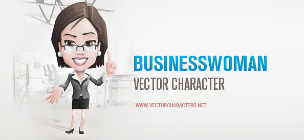 Business Woman Vector Character