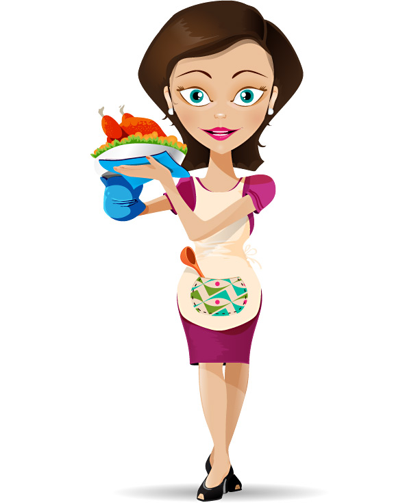 Housewife Vector Character Preview Big