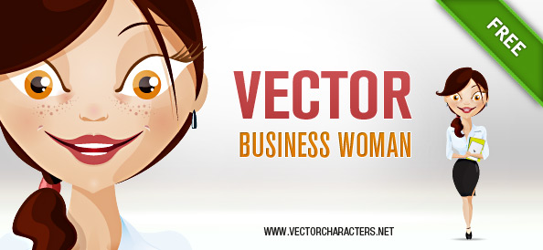 Vector Woman Business Character