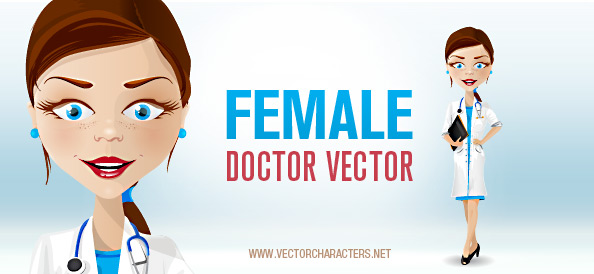 Female Doctor Vector Character