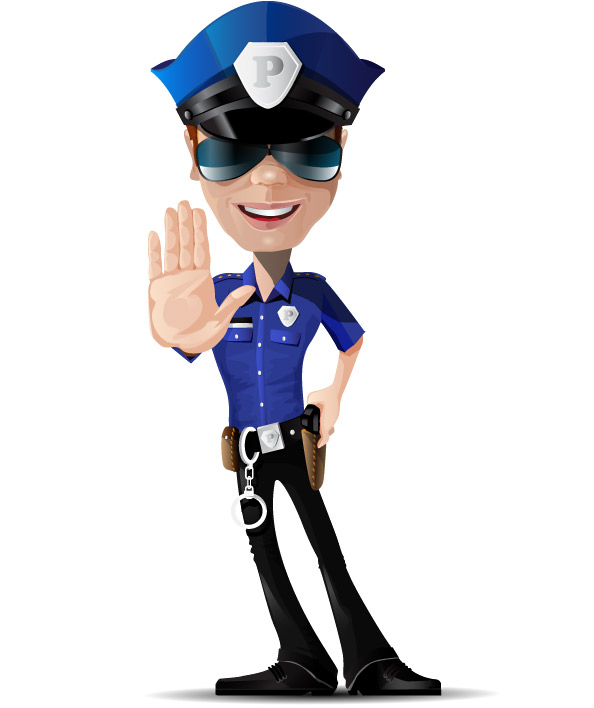 Policeman Vector Character Preview