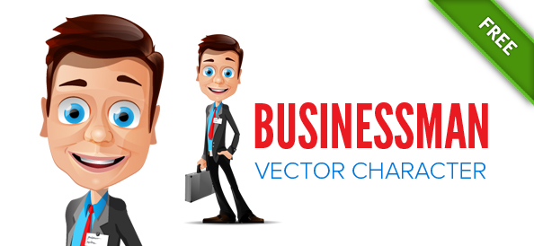 Free Businessman Vector Mascot
