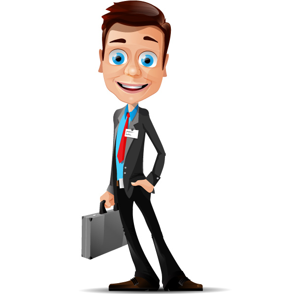 Free Businessman Vector Character Preview