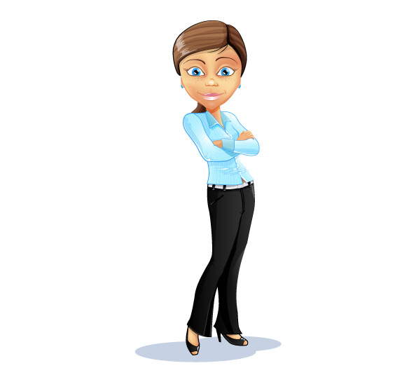 Young Businesswoman Vector Character Preview
