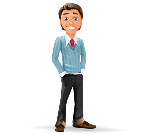Businessman Free Vector Character Preview