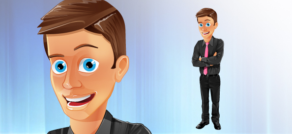 Office Assistant Vector Character