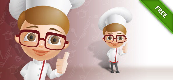 Cartoon Chef Vector Character