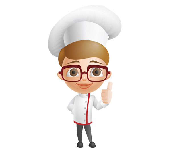 Cartoon Chef Vector Character Preview