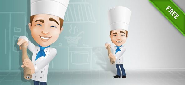 Male Chef Vector Character