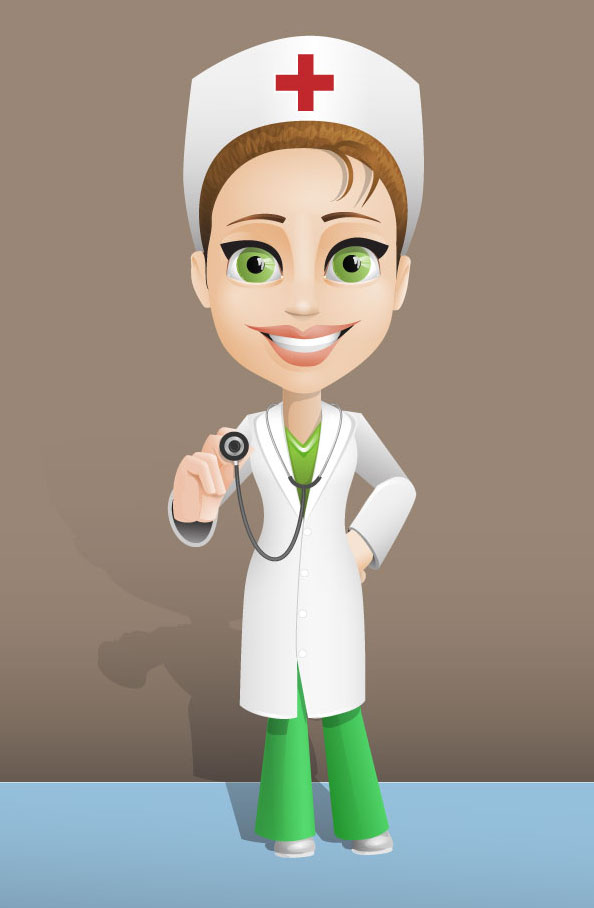 Female Doctor Vector Character