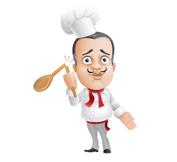 French Chef Vector Character Preview