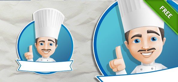 Male Chef Vector Character