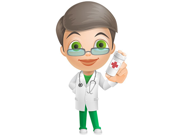 Male Doctor Vector Character
