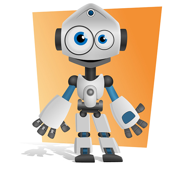 Free Robot Vector Character Preview