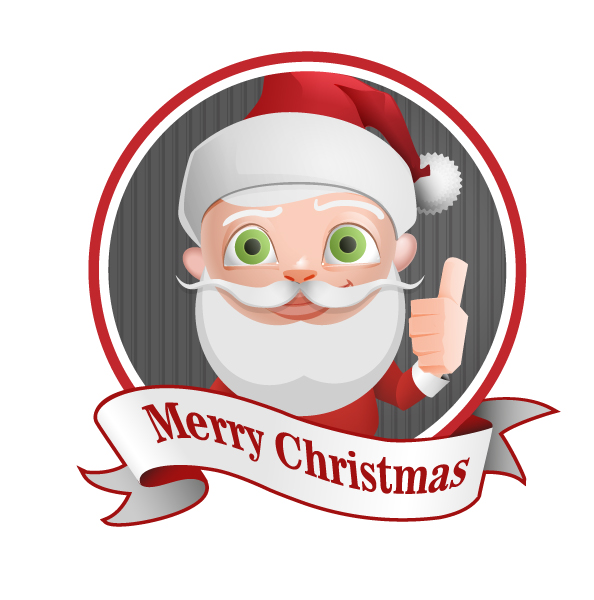 Santa Claus Vector Character with Thumbs Up Preview