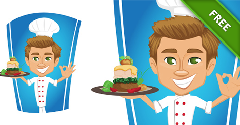 Vector Male Cook - Vector Characters