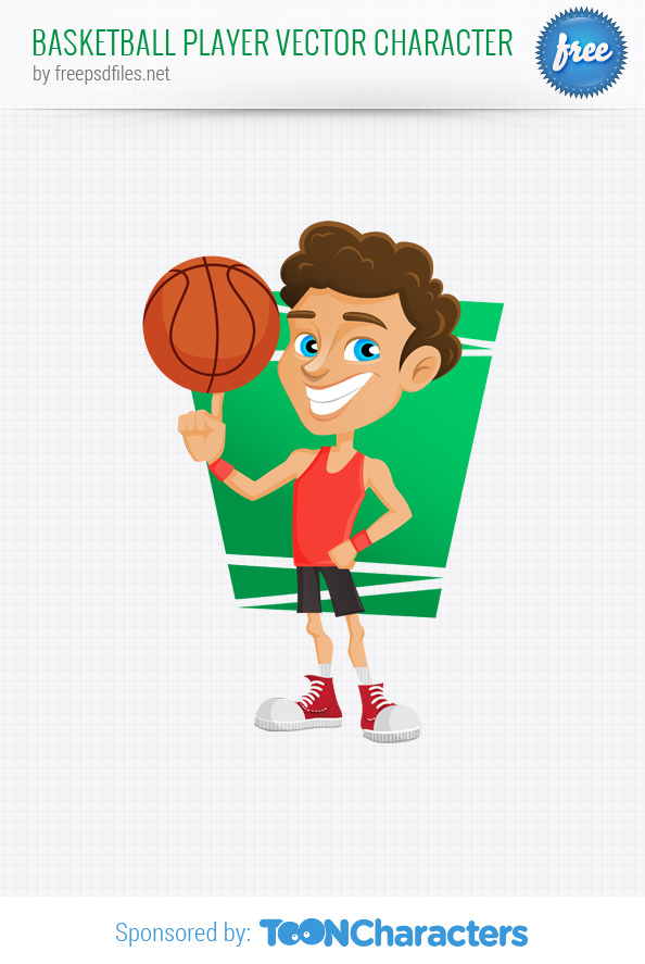Basketball Player Vector Character
