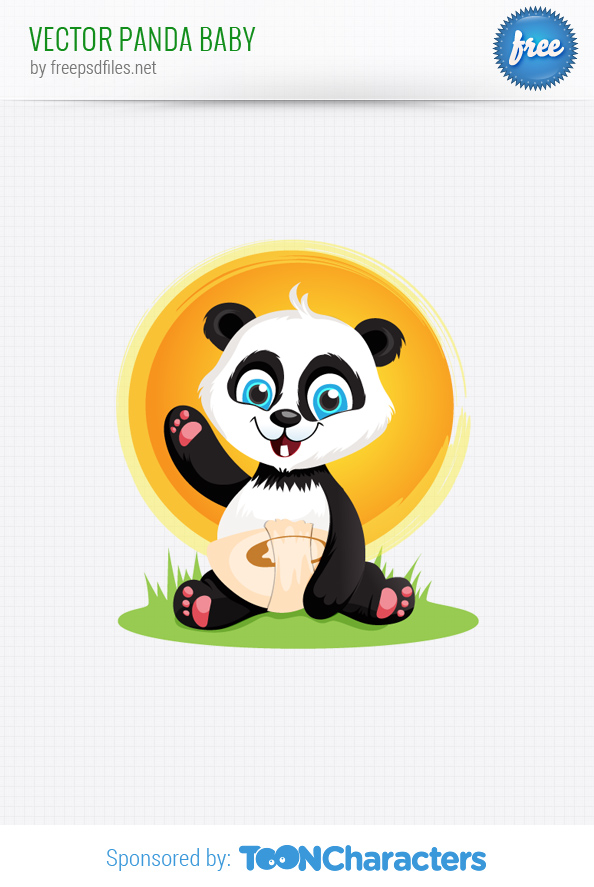 Vector Panda Baby
