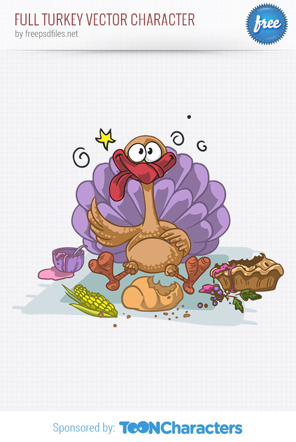 Full Turkey Vector Character