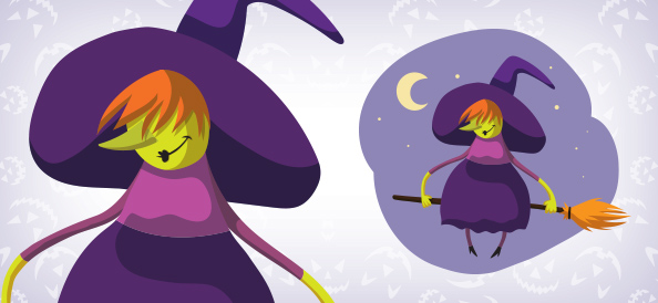 Vector Witch Illustration