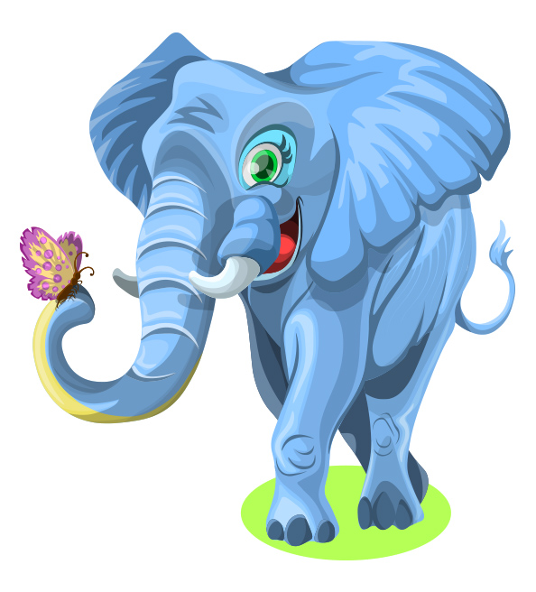 Free Cute Elephant Character