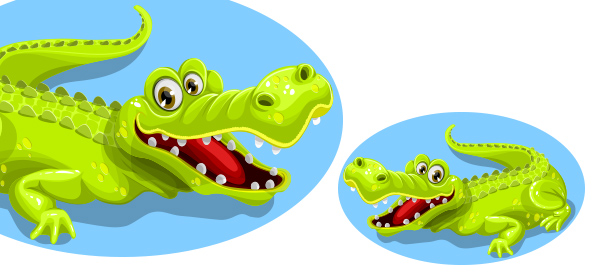 Free Vector Crocodile Character