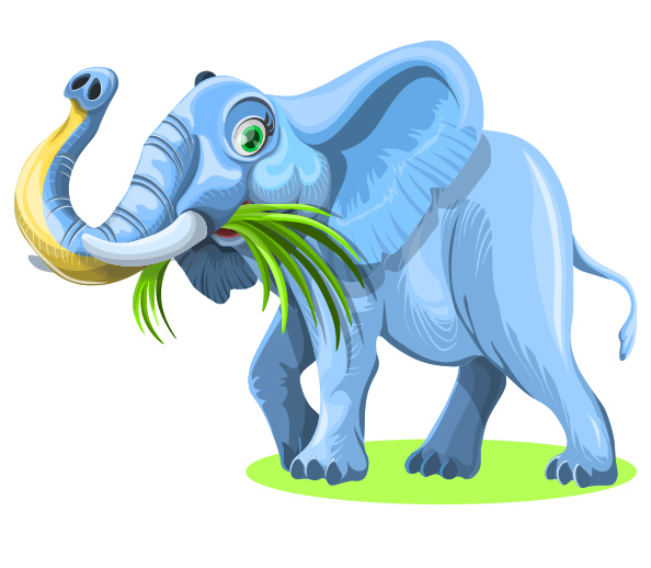 Free Vector Elephant Character