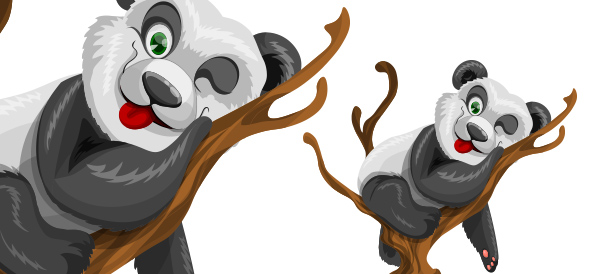 Free Vector Panda Character