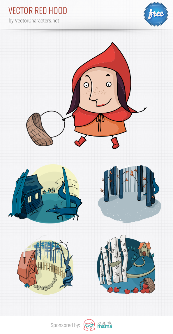 Vector Red Riding Hood