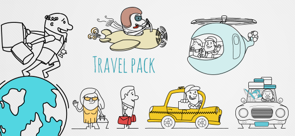 Outline Travel Graphic Pack Vol.2