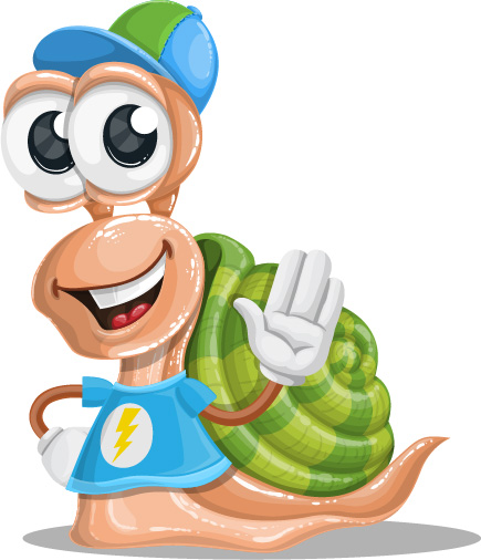 Cute Free Teen Snail Character