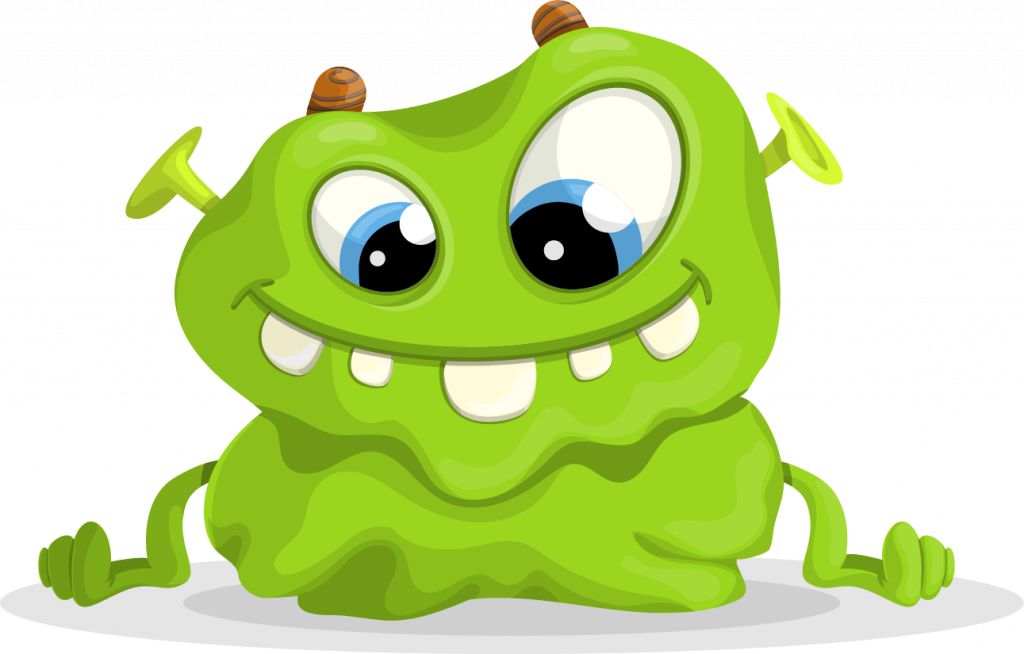 Green Monster Vector Character