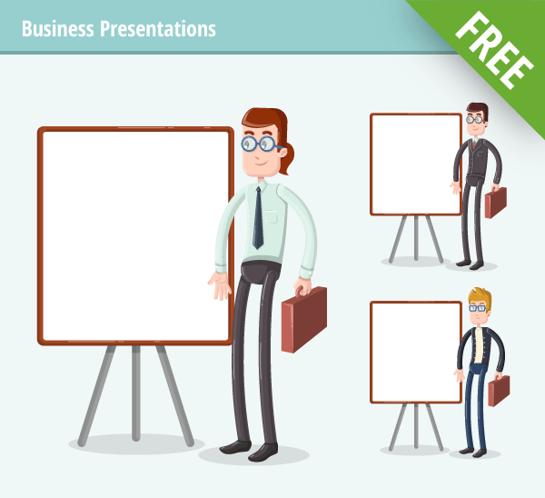 business presentation character free