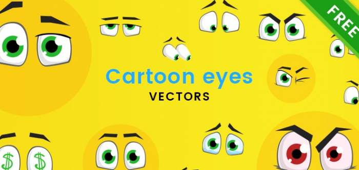 Free Cartoon Eye Vector Set